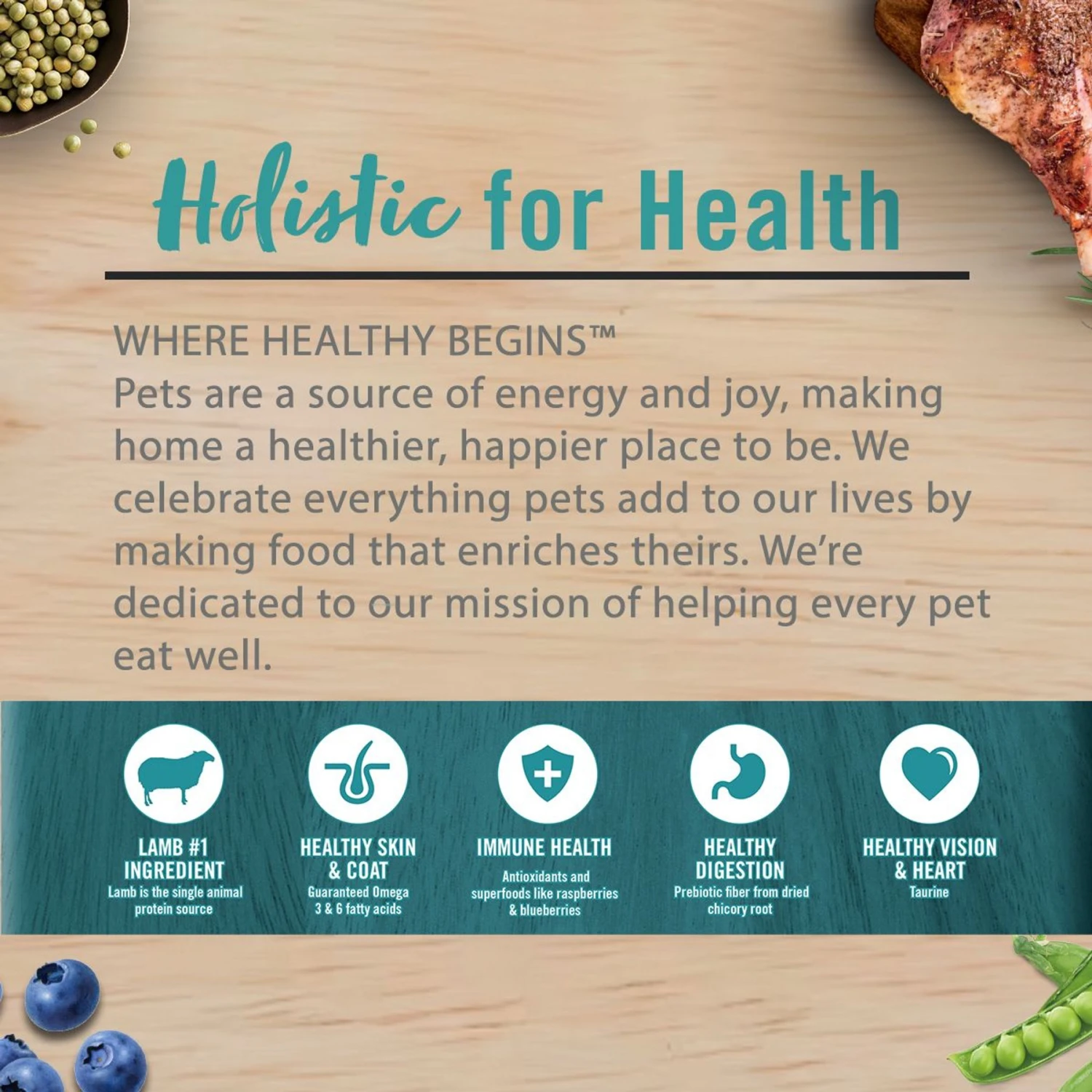 Chicken Soup For The Soul Lamb & Pea Recipe Grain-Free Dry Dog Food, 10-lb Bag 7 Chicken Soup For The Soul Lamb & Pea Recipe Grain-Free Dry Dog Food, 10-lb Bag - Image 5