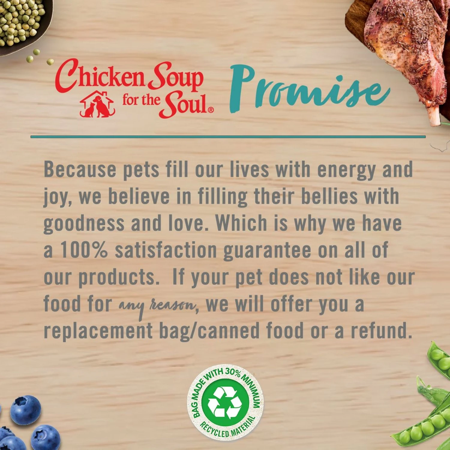 Chicken Soup For The Soul Lamb & Pea Recipe Grain-Free Dry Dog Food, 10-lb Bag 9 Chicken Soup For The Soul Lamb & Pea Recipe Grain-Free Dry Dog Food, 10-lb Bag - Image 7