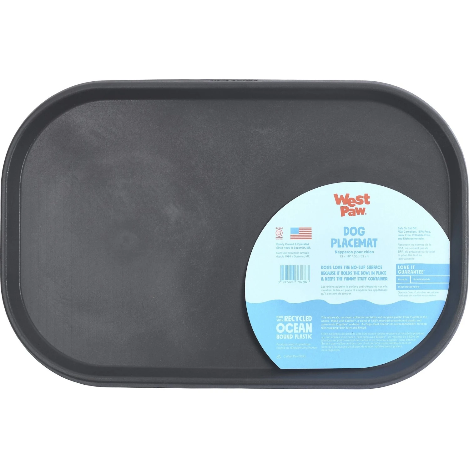 West Paw Seaflex Dog & Cat Placemat 4 West Paw Seaflex Dog & Cat Placemat - Image 2