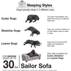Enchanted Home Pet Sailor Sofa Cat & Dog Bed With Removable Cover 16 Enchanted Home Pet Sailor Sofa Cat & Dog Bed With Removable Cover -Blue Buffalo || ROYAL CANIN || Wellness Sales 305355 PT5. AC SS1800 V1623249479