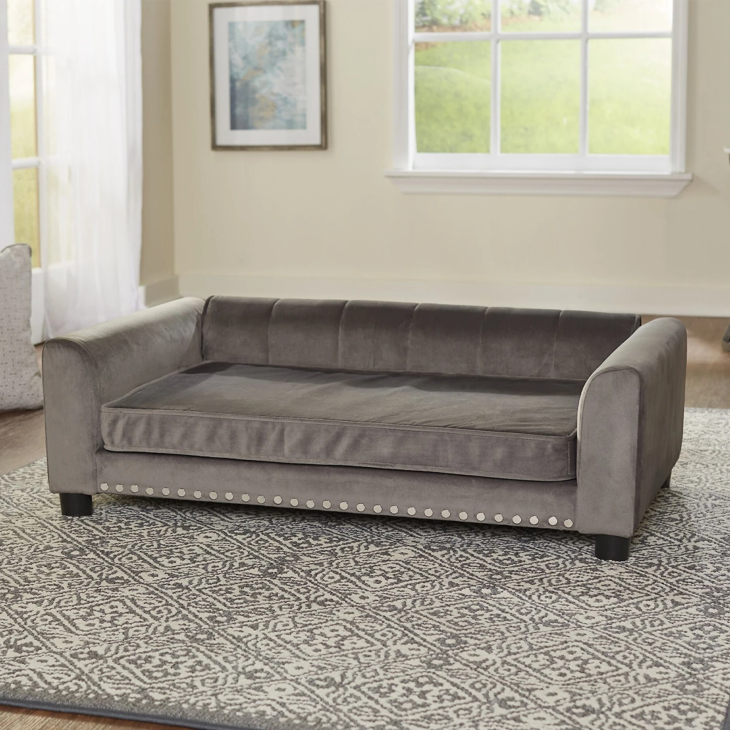 Enchanted Home Pet Luna Sofa Cat & Dog Bed With Removable Cover 4 Enchanted Home Pet Luna Sofa Cat & Dog Bed With Removable Cover - Image 2