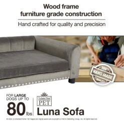 Enchanted Home Pet Luna Sofa Cat & Dog Bed With Removable Cover 19 Enchanted Home Pet Luna Sofa Cat & Dog Bed With Removable Cover -Blue Buffalo || ROYAL CANIN || Wellness Sales 305365 PT8. AC SS1800 V1623249848