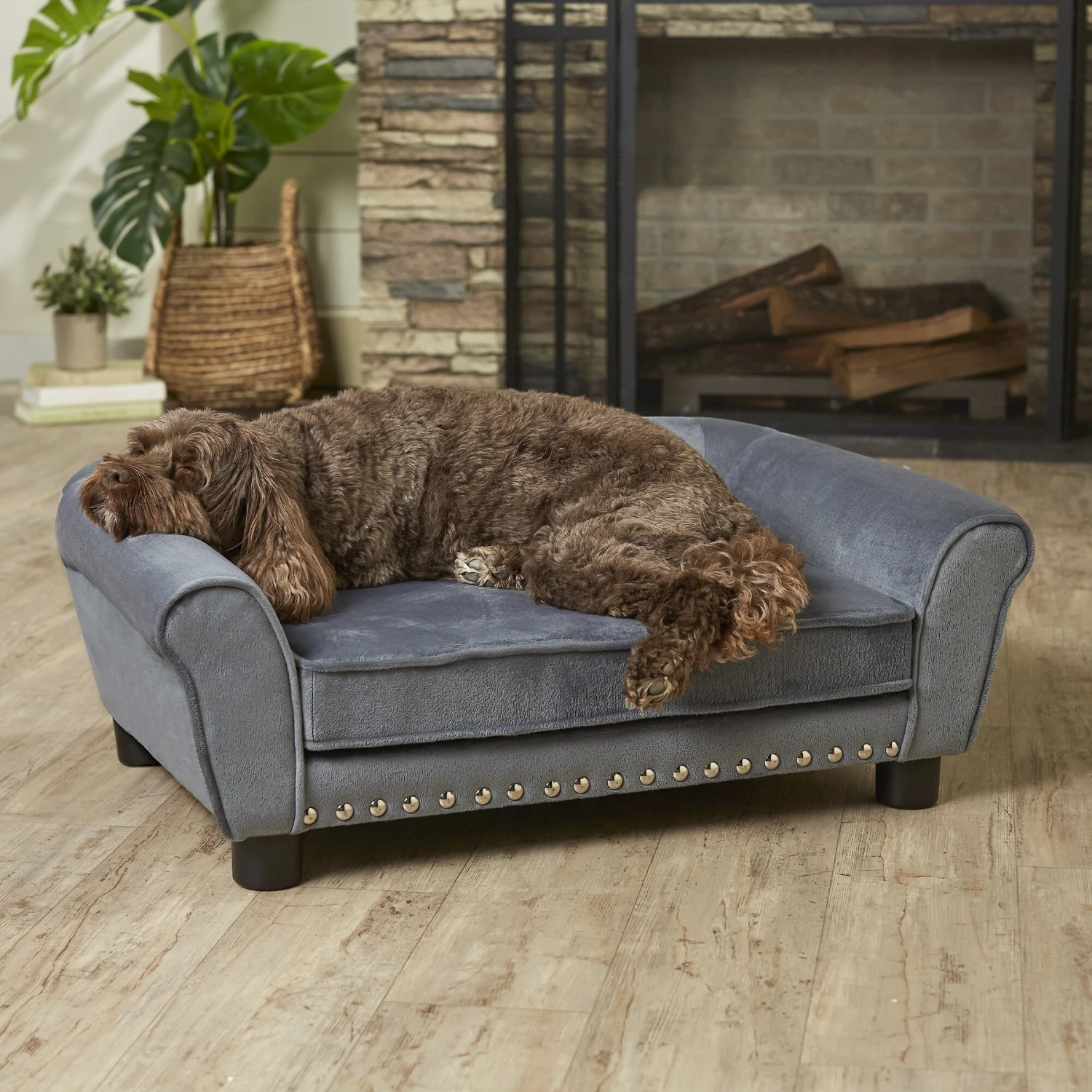 Enchanted Home Pet Charley Sofa Cat & Dog Bed With Removable Cover 3 Enchanted Home Pet Charley Sofa Cat & Dog Bed With Removable Cover