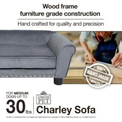 Enchanted Home Pet Charley Sofa Cat & Dog Bed With Removable Cover 19 Enchanted Home Pet Charley Sofa Cat & Dog Bed With Removable Cover -Blue Buffalo || ROYAL CANIN || Wellness Sales 305367 PT8. AC SS1800 V1623249823