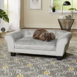 Enchanted Home Pet Charlotte Sofa Cat & Dog Bed With Removable Cover