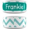 Frisco Personalized Chevron Ceramic Dog & Cat Bowl -Blue Buffalo || ROYAL CANIN || Wellness Sales 306760 MAIN. AC SS1800 V1701982307