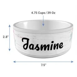 Frisco Personalized Rustic Ceramic Dog Bowl, 4.75-cup, 38oz -Blue Buffalo || ROYAL CANIN || Wellness Sales 306764 PT3. AC SS1800 V1636036401