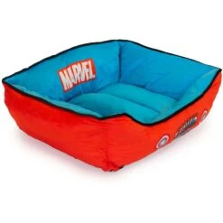 Buckle-Down Captain America Bolster Dog Bed -Blue Buffalo || ROYAL CANIN || Wellness Sales 306920 PT1. AC SS1800 V1626989772