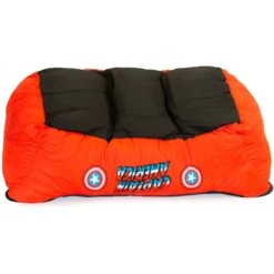 Buckle-Down Captain America Bolster Dog Bed -Blue Buffalo || ROYAL CANIN || Wellness Sales 306920 PT3. AC SS1800 V1626994279