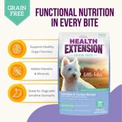 Health Extension Little Bites Grain-Free Chicken & Turkey Recipe Dry Dog Food -Blue Buffalo || ROYAL CANIN || Wellness Sales 308788 PT3. AC SS1800 V1625002363