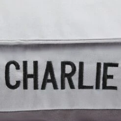 Frisco Personalized Silver Bolstered Bed With Silver Check Bolster, X-Large -Blue Buffalo || ROYAL CANIN || Wellness Sales 311772 PT4. AC SS1800 V1630594012