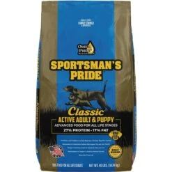 Sportsman's Pride Classic 27/17 Active Adult & Puppy Dry Dog Food, 40-lb Bag