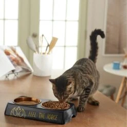 STAR WARS Melamine Stainless Steel Double Dog & Cat Bowl -Blue Buffalo || ROYAL CANIN || Wellness Sales 315271 PT3. AC SS1800 V1647282855