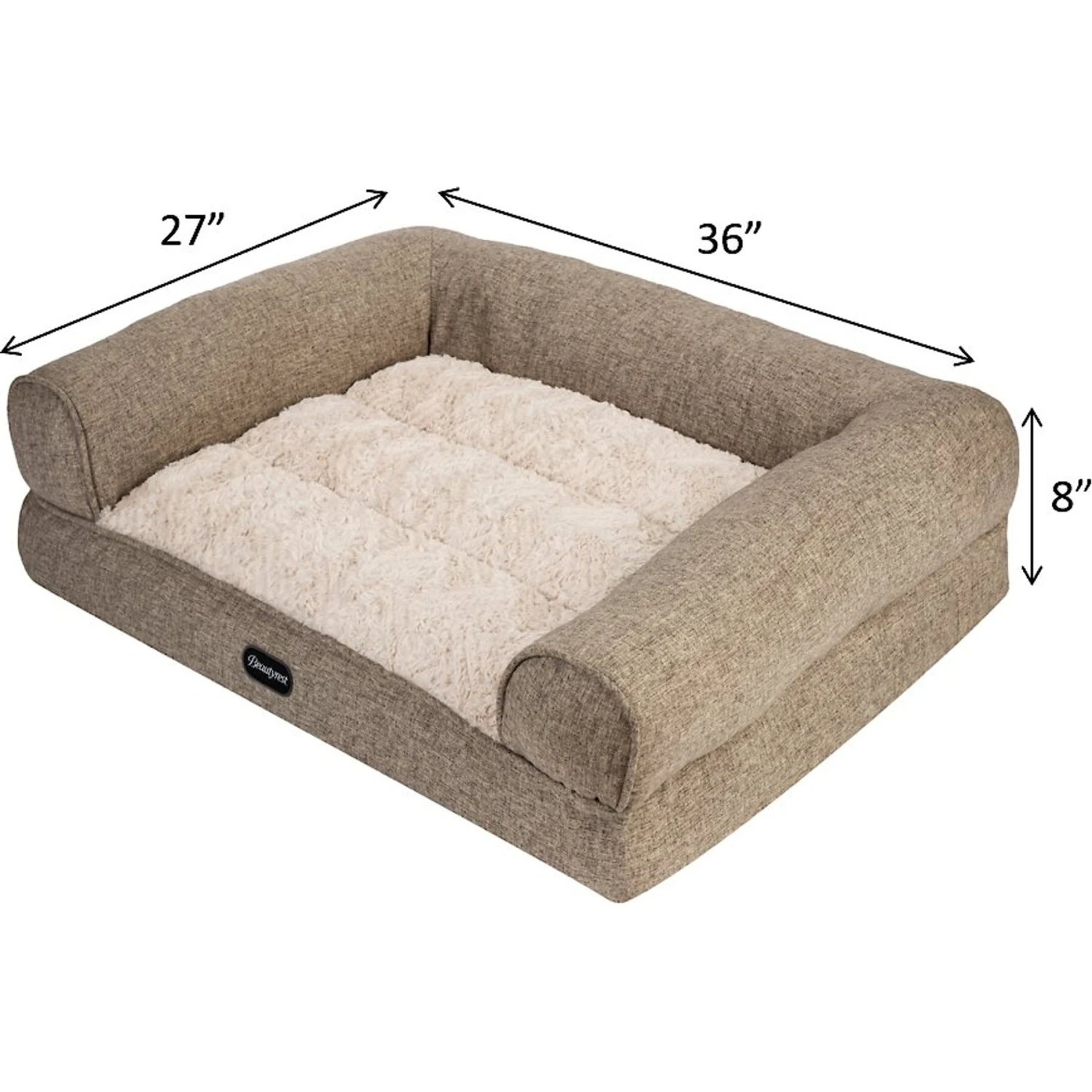 Beautyrest Luxe Lounger Cat & Dog Bed 4 Beautyrest Luxe Lounger Cat & Dog Bed - Image 2