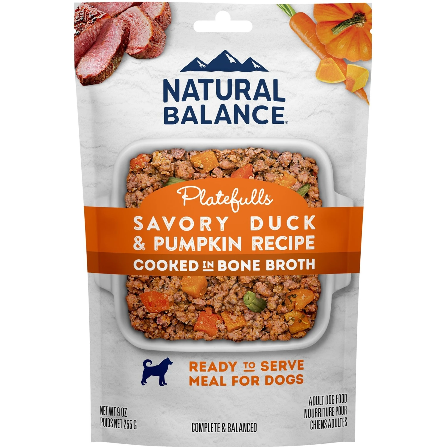 Natural Balance Platefulls Savory Duck & Pumpkin Recipe Wet Dog Food 3 Natural Balance Platefulls Savory Duck & Pumpkin Recipe Wet Dog Food
