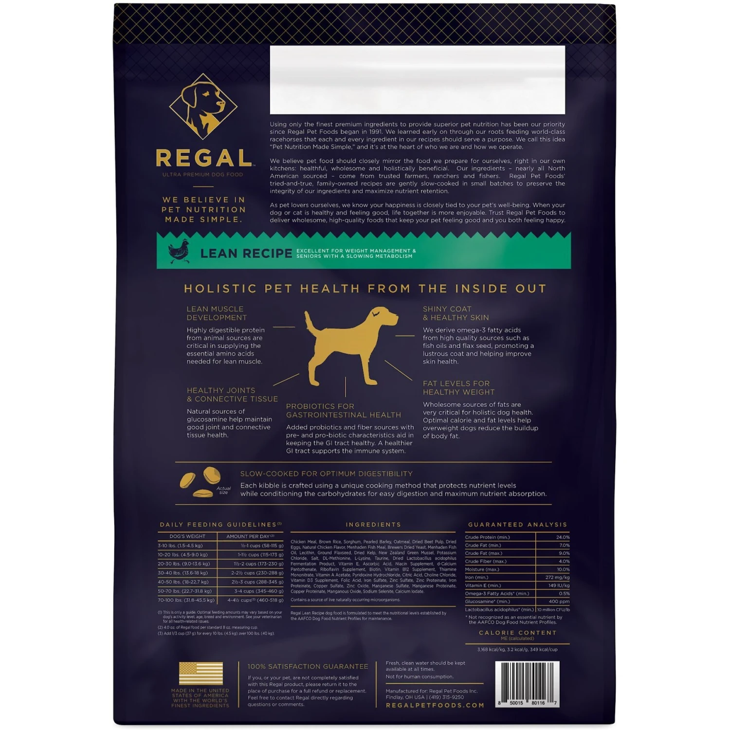 Regal Pet Foods Lean Recipe Dry Dog Food 4 Regal Pet Foods Lean Recipe Dry Dog Food - Image 2