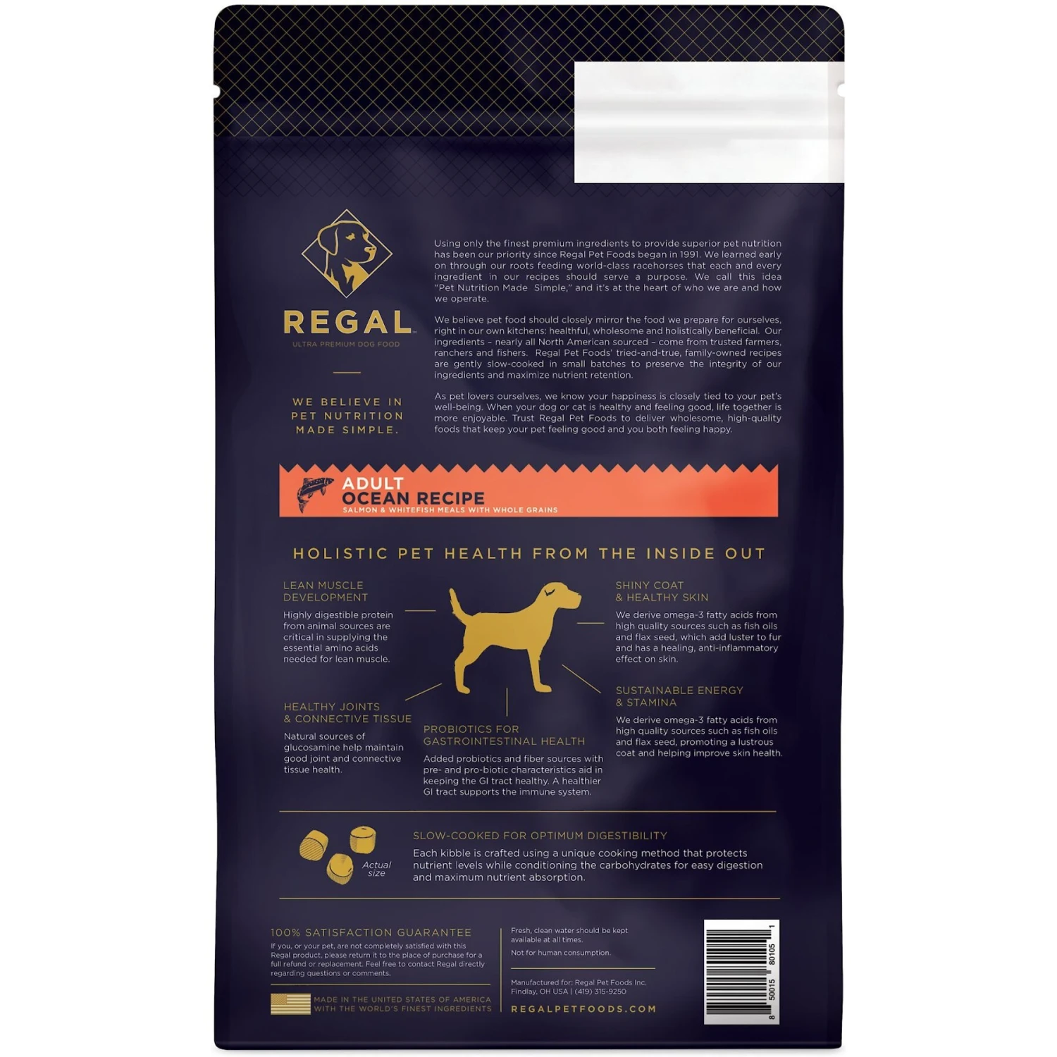 Regal Pet Foods Ocean Recipe Salmon & Whitefish Meals Whole Grains Adult Dry Dog Food 4 Regal Pet Foods Ocean Recipe Salmon & Whitefish Meals Whole Grains Adult Dry Dog Food - Image 2