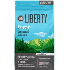 BIXBI Liberty Puppy Original Recipe Fresh Turkey, Chicken & Fish Dry Dog Food