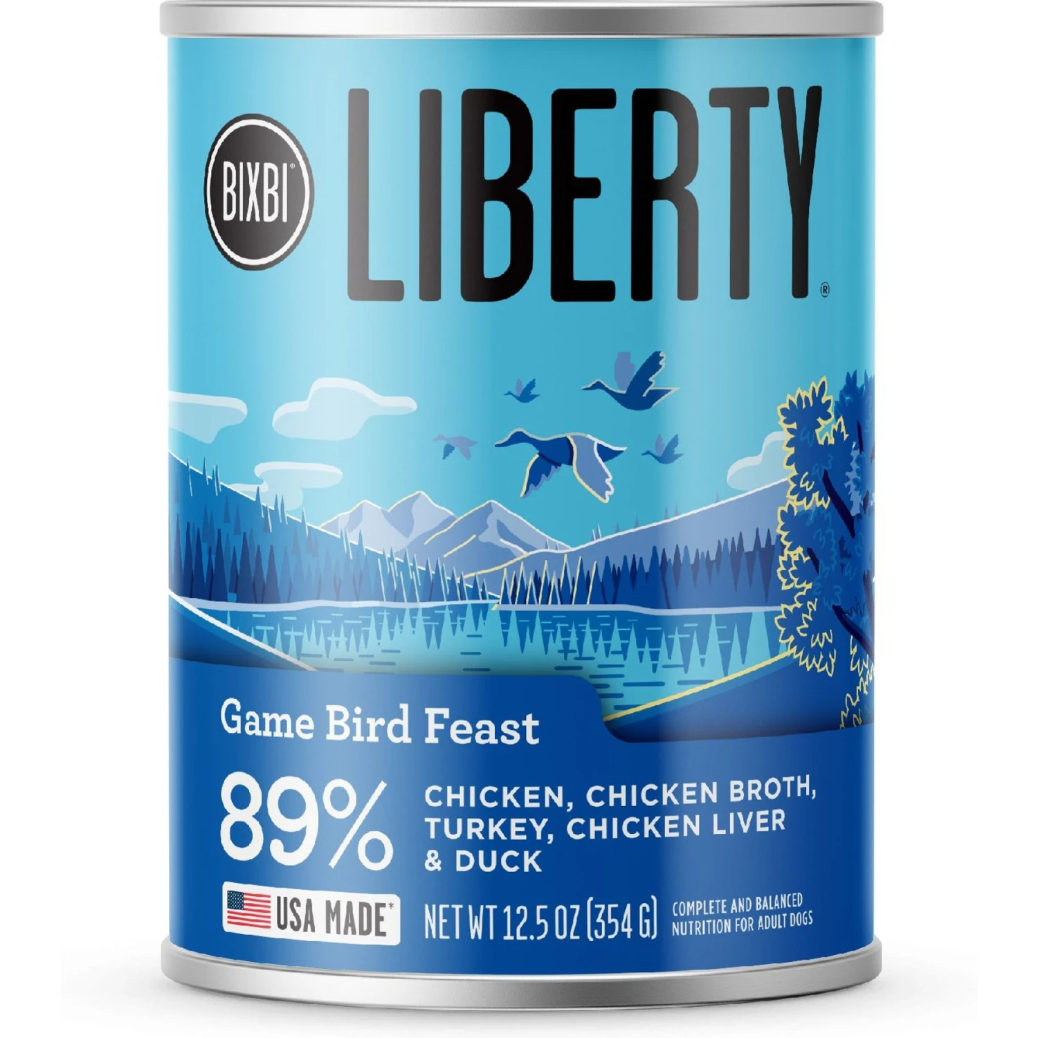 BIXBI Liberty Game Bird Feast Turkey, Turkey Broth, Chicken, Duck & Turkey Liver Wet Dog Food, 12.5-oz Can, Case Of 12 3 BIXBI Liberty Game Bird Feast Turkey, Turkey Broth, Chicken, Duck & Turkey Liver Wet Dog Food, 12.5-oz Can, Case Of 12