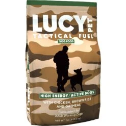 Lucy Pet Products Tactical Fuel Chicken, Brown Rice & Oatmeal Adult Dry Dog Food