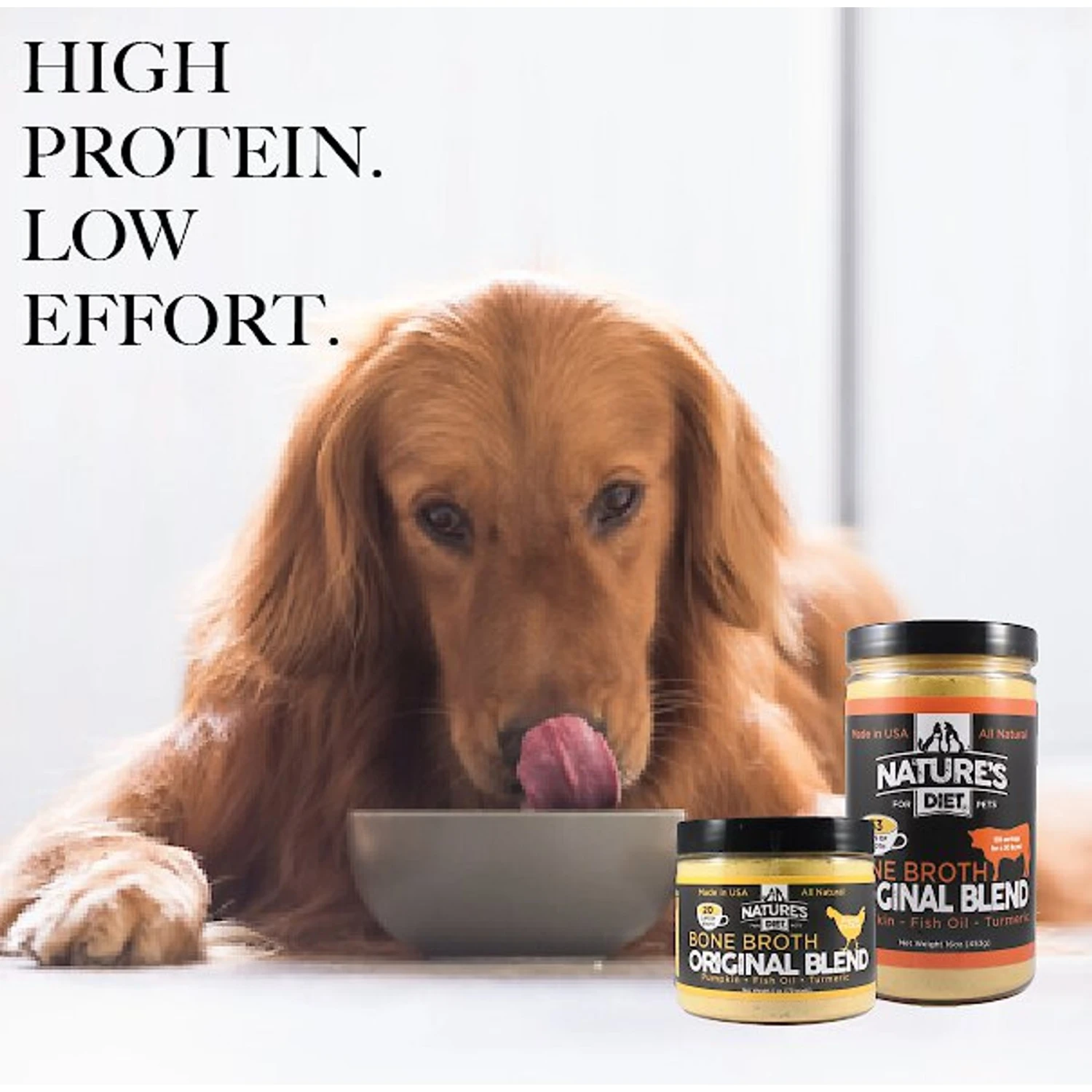 Nature's Diet Original Blend Beef Bone Broth Dry Dog & Cat Food Topping, 16-oz Jar 6 Nature's Diet Original Blend Beef Bone Broth Dry Dog & Cat Food Topping, 16-oz Jar - Image 4