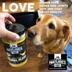 Nature's Diet Original Blend Beef Bone Broth Dry Dog & Cat Food Topping, 16-oz Jar 15 Nature's Diet Original Blend Beef Bone Broth Dry Dog & Cat Food Topping, 16-oz Jar -Blue Buffalo || ROYAL CANIN || Wellness Sales 318135 PT5. AC SS1800 V1628807208