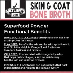 Nature's Diet Skin & Coat Bone Broth Dry Dog & Cat Food Topping, 6-oz Jar -Blue Buffalo || ROYAL CANIN || Wellness Sales 318149 PT6. AC SS1800 V1628807521