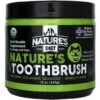 Nature's Diet Toothbrush Systemic Plaque Remover Dry Dog Food Topping, 14.8-oz Jar