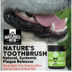 Nature's Diet Toothbrush Systemic Plaque Remover Dry Dog Food Topping, 14.8-oz Jar 15 Nature's Diet Toothbrush Systemic Plaque Remover Dry Dog Food Topping, 14.8-oz Jar -Blue Buffalo || ROYAL CANIN || Wellness Sales 318153 PT5. AC SS1800 V1628805107