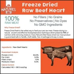 Nature's Diet Beef Heart Raw Freeze-Dried Dog Treats, 4-oz Pouch -Blue Buffalo || ROYAL CANIN || Wellness Sales 318155 PT2. AC SS1800 V1628806643