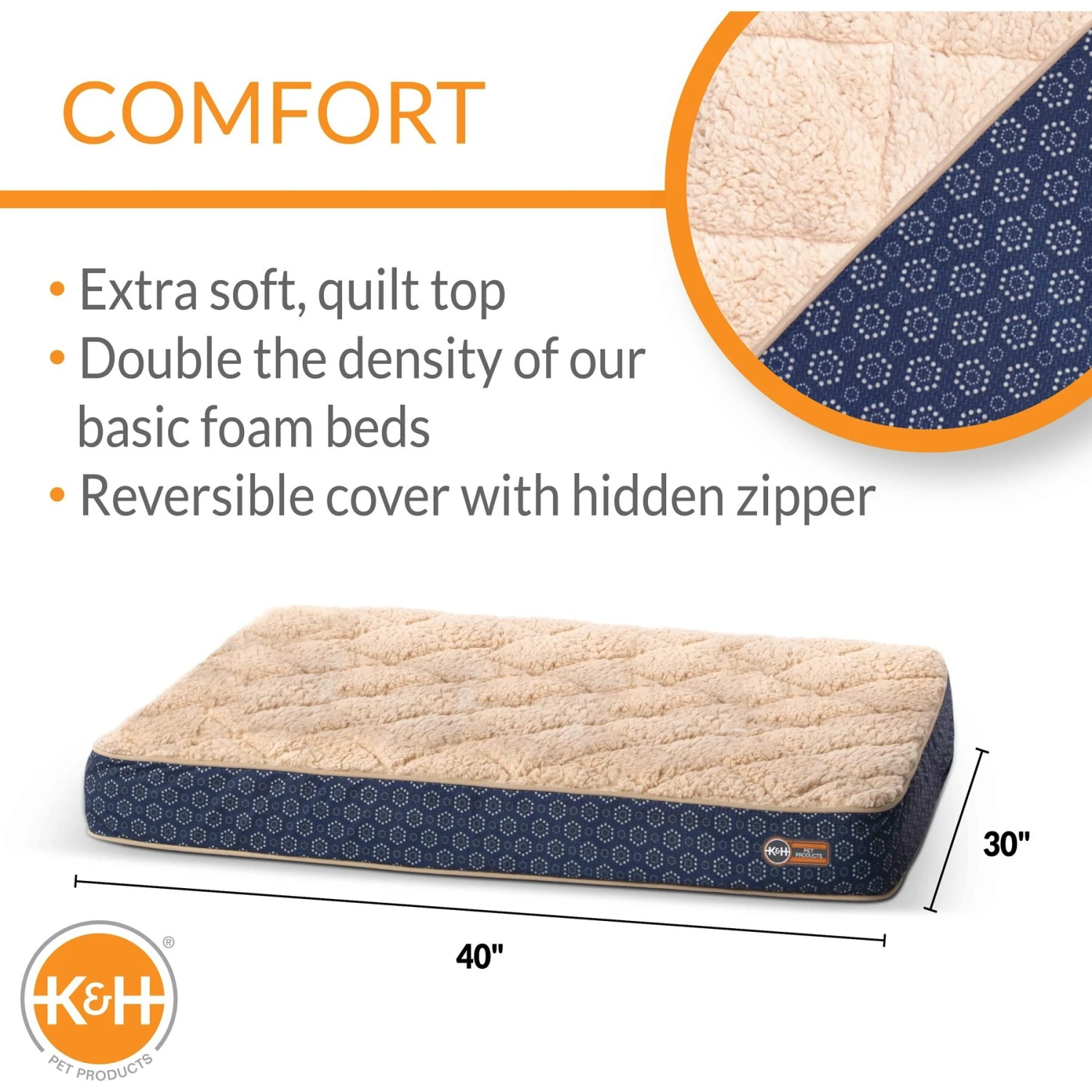 K&H Pet Products Quilt-Top Superior Orthopedic Dog Bed 4 K&H Pet Products Quilt-Top Superior Orthopedic Dog Bed - Image 2
