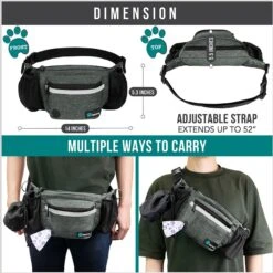 PetAmi Dog & Cat Fanny Pack With Travel Bowl -Blue Buffalo || ROYAL CANIN || Wellness Sales 325235 PT4. AC SS1800 V1689691632