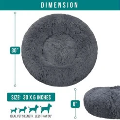 PetAmi Donut Cat & Dog Bed -Blue Buffalo || ROYAL CANIN || Wellness Sales 326593 PT3. AC SS1800 V1631832373