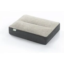 Zinus UltraPlush Green Tea Dog Bed, Grey, 5-in
