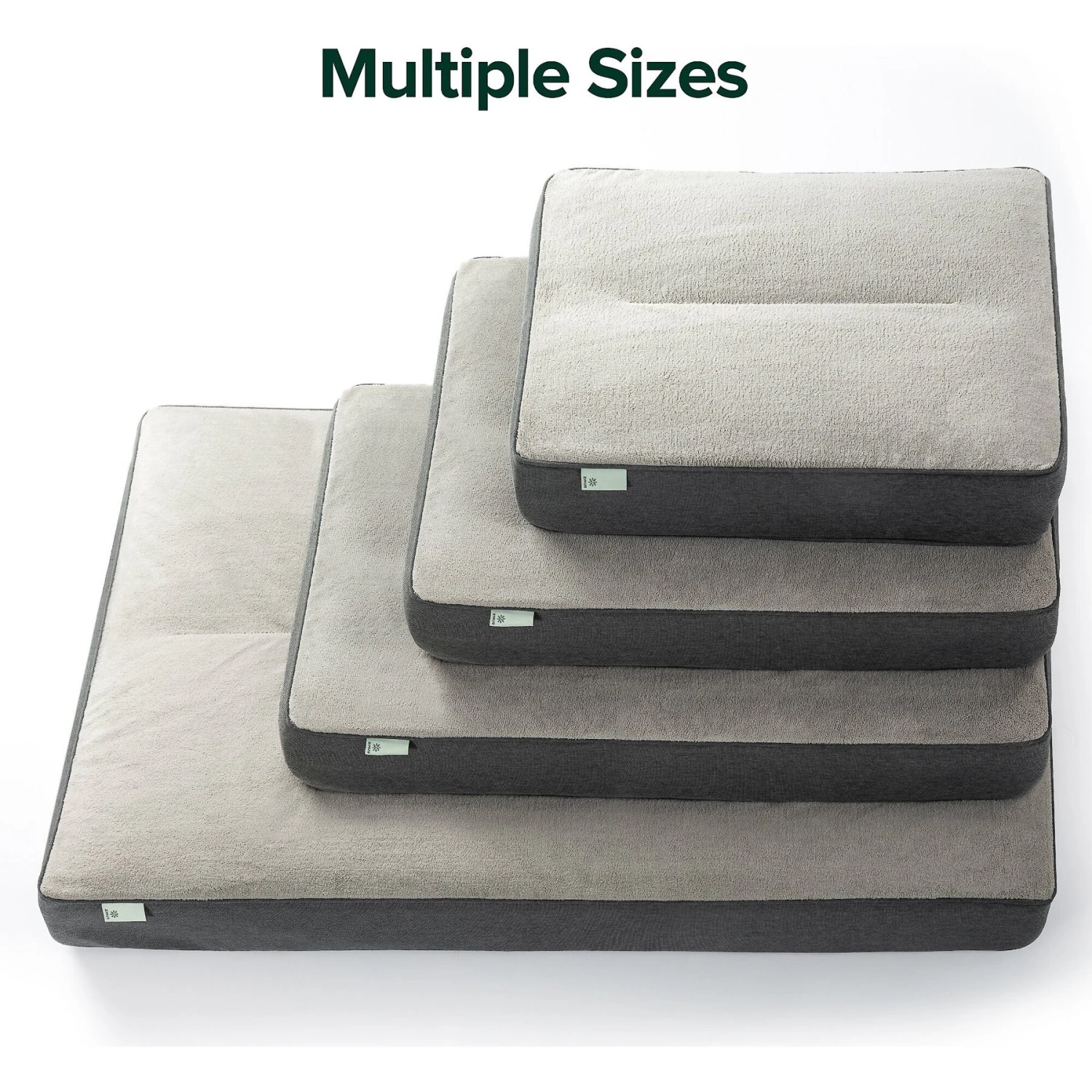 Zinus UltraPlush Green Tea Dog Bed, Grey, 5-in 11 Zinus UltraPlush Green Tea Dog Bed, Grey, 5-in - Image 9