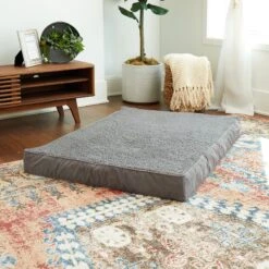 Happy Hounds Otis Orthopedic Pillow Dog Bed With Removable Cover, Gray -Blue Buffalo || ROYAL CANIN || Wellness Sales 328585 PT4. AC SS1800 V1631152950