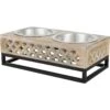 Frisco Premium Wood Elevated Stainless Steel Double Diner Dog & Cat Bowl, 3 Cup 2 Frisco Premium Wood Elevated Stainless Steel Double Diner Dog & Cat Bowl, 3 Cup -Blue Buffalo || ROYAL CANIN || Wellness Sales 331507 MAIN. AC SS1800 V1657656894