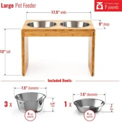 Pawfect Pets Elevated Feeder Raised Dog Bowl Stand With Four Stainless Steel Bowls, Large, 12-in 11 Pawfect Pets Elevated Feeder Raised Dog Bowl Stand With Four Stainless Steel Bowls, Large, 12-in -Blue Buffalo || ROYAL CANIN || Wellness Sales 333590 PT3. AC SS1800 V1634078184