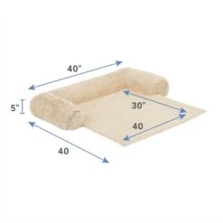 Frisco Dog & Cat Couch Cover With Bolsters -Blue Buffalo || ROYAL CANIN || Wellness Sales 333898 PT1. AC SS1800 V1661364034