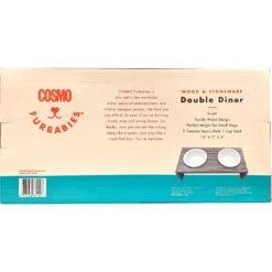 Cosmo Furbabies Double Dog & Cat Diner, Gray -Blue Buffalo || ROYAL CANIN || Wellness Sales 341993 PT3. AC SS1800 V1636063605