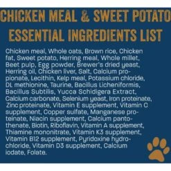 Team Dog Chicken Meal & Sweet Potato 26/20 Essential Blend Premium Dry Dog Food, 33-lb Bag -Blue Buffalo || ROYAL CANIN || Wellness Sales 342070 PT7. AC SS1800 V1685116598