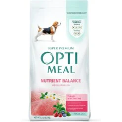 Optimeal Nutrient Balance Turkey & Rice Recipe Medium Breed Dry Dog Food