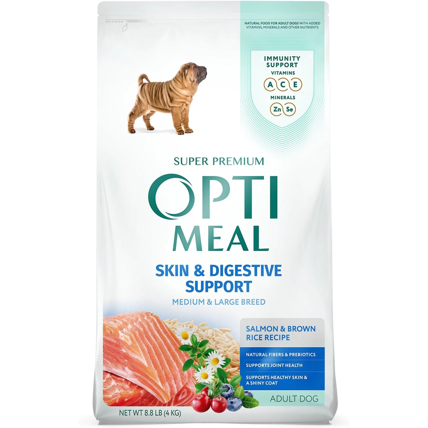 Optimeal Skin & Digestive Support Salmon & Brown Rice Recipe Medium & Large Breed Dry Dog Food 3 Optimeal Skin & Digestive Support Salmon & Brown Rice Recipe Medium & Large Breed Dry Dog Food