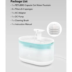 Petlibro Capsule Automatic Dog & Cat Water Fountain, 2-L 17 Petlibro Capsule Automatic Dog & Cat Water Fountain, 2-L -Blue Buffalo || ROYAL CANIN || Wellness Sales 352552 PT7. AC SS1800 V1694181804