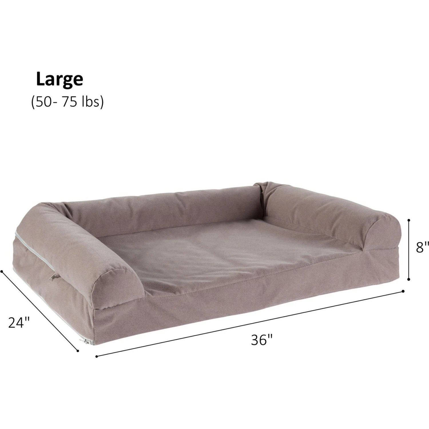 Happy Hounds Luna Gray Sofa Dog Bed 8 Happy Hounds Luna Gray Sofa Dog Bed - Image 6