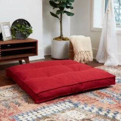 Happy Hounds Milo Square Tufted Pillow Dog Bed -Blue Buffalo || ROYAL CANIN || Wellness Sales 352561 PT3. AC SS1800 V1642221985