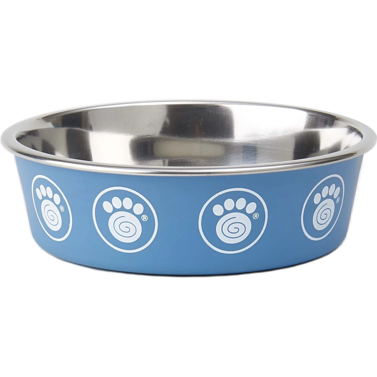 PetRageous Designs Capri Stainless-Steel Dog Bowl, Blue 3 PetRageous Designs Capri Stainless-Steel Dog Bowl, Blue