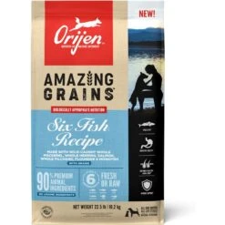ORIJEN Amazing Grains Six Fish Recipe Dry Dog Food