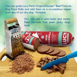 Lucy Pet Products Beef Formula Dog Food Roll -Blue Buffalo || ROYAL CANIN || Wellness Sales 354386 PT3. AC SS1800 V1641584824