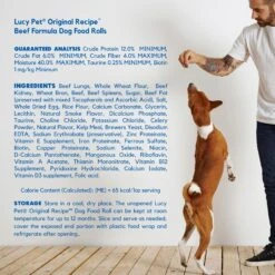 Lucy Pet Products Beef Formula Dog Food Roll -Blue Buffalo || ROYAL CANIN || Wellness Sales 354386 PT5. AC SS1800 V1641941235